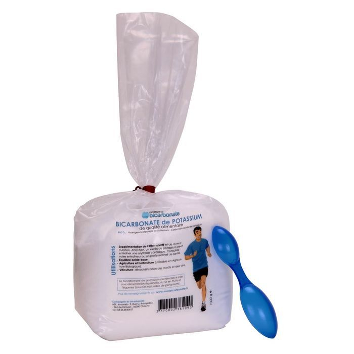 Bicarbonate de potassium alimentaire sa cuillère doseuse
