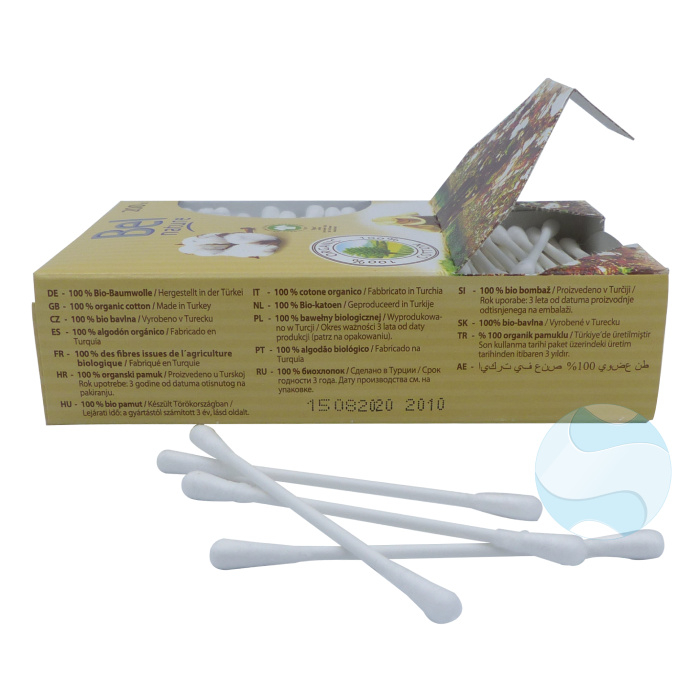 boite ouverte de coton tiges