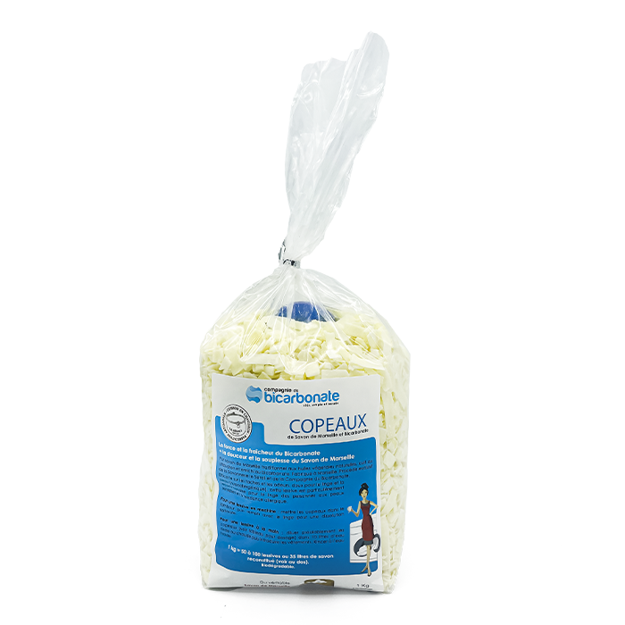 Copeaux de savon de Marseille au bicarbonate de soude