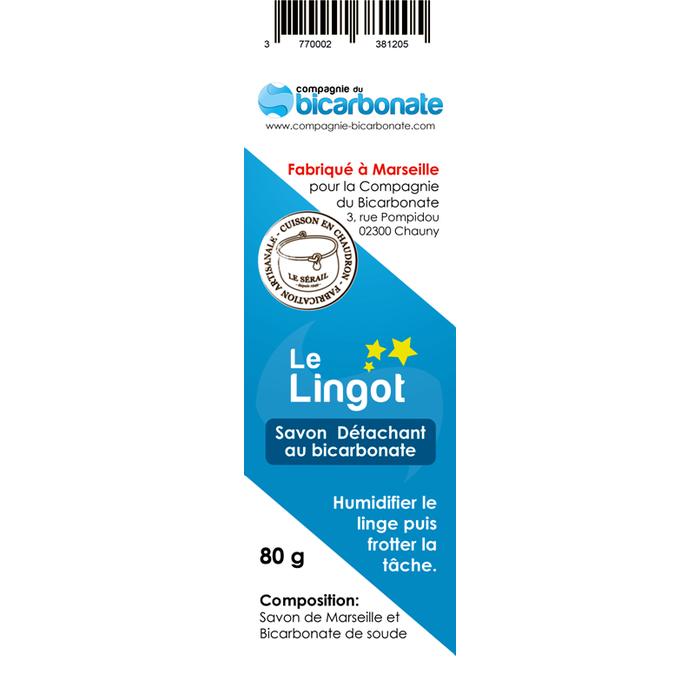 Etiquette savon détachant