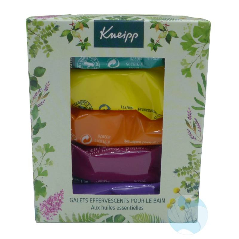 Galets effervescents pour le bain aux huiles essentielles par 5 de Kneipp