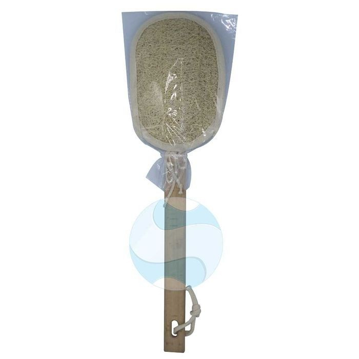 Loofah dorsal avec tige