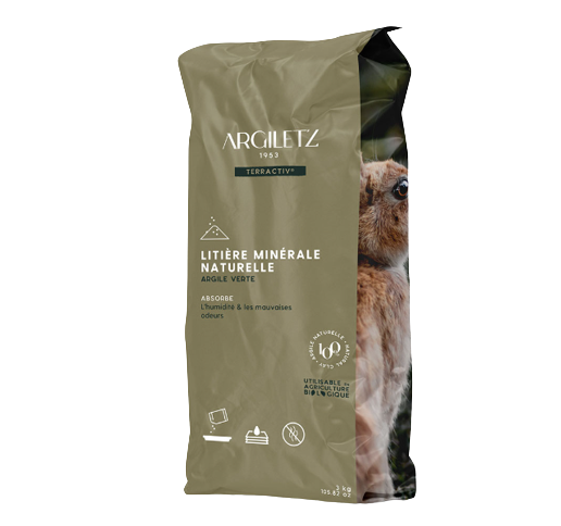 Litière d'Argile Verte Naturelle Argiletz - 3 kg