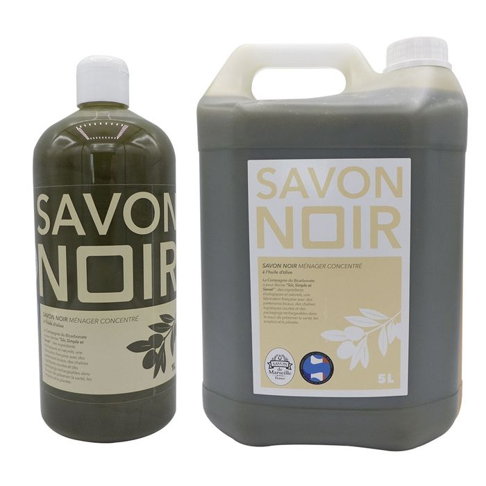 Savon noir 100% huile d'olive en conditionnement de 1L et 5L