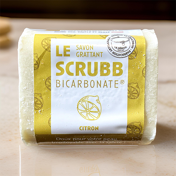 &quot;LE SCRUBB&quot; Savon Cuisine-Brico-jardin Huile Essentielle CITRON