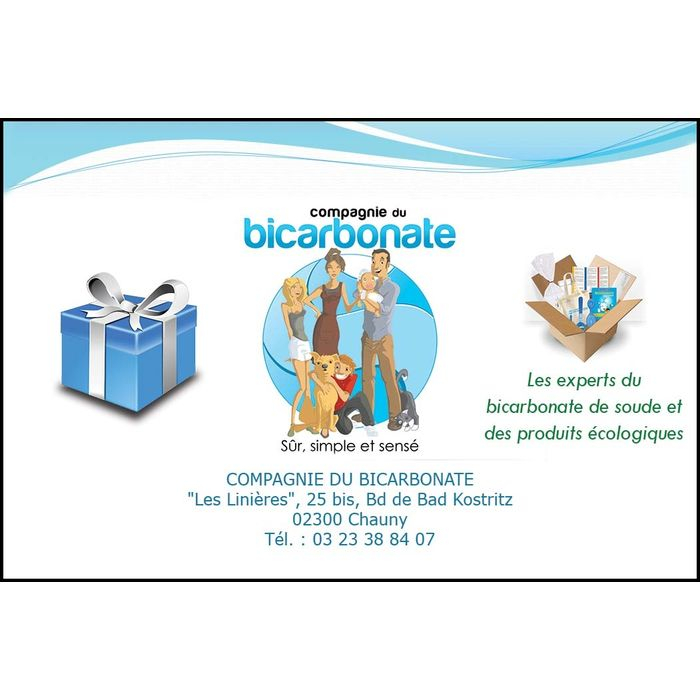 carte cadeau valable sur le site de la compagnie du bicarbonate