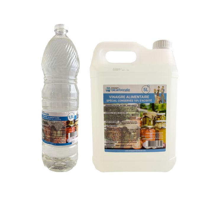Gamme vinaigre alimentaire Compagnie du Bicarbonate