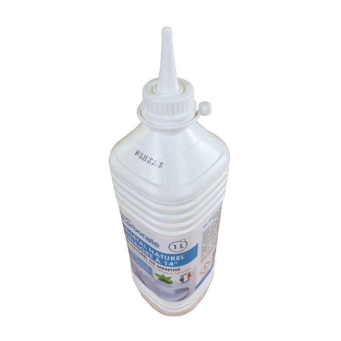 Gel vinaigre naturel concentré à 14° parfumé à la menthe et son bouchon verseur