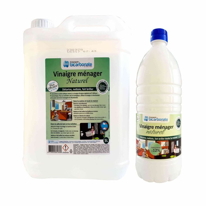 Gamme vinaigres naturels de la Compagnie du Bicarbonate