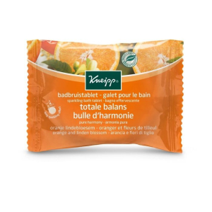Galet de bain effervescent au bicarbonate Kneipp aux huiles essentielles d'oranger et aux fleurs de tilleul