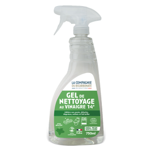 Face avant de notre spray Gel nettoyant au vinaigre 14°