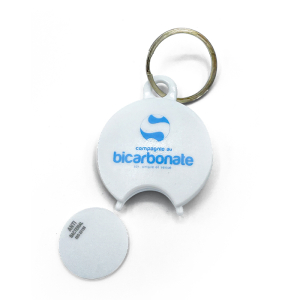 Porte clé et son jeton de caddie