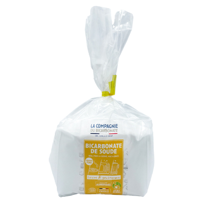 Bicarbonate alimentaire grains fins - Sachet «Open-Up» 1 kg - Ecocert