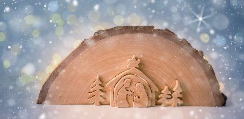 Crèche enneigée