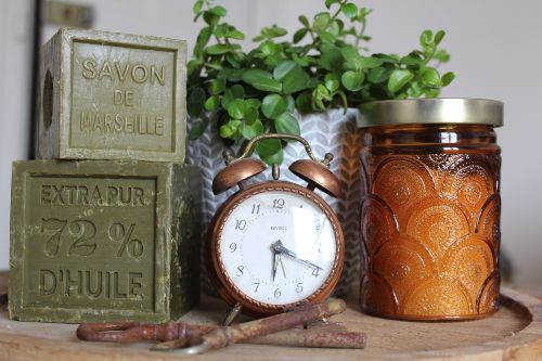 Savon de Marseille dans un joli décor